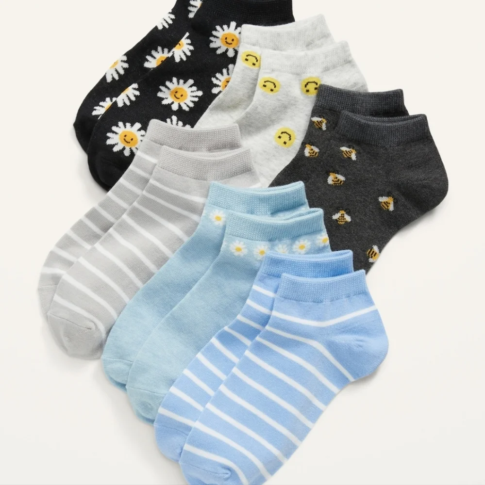 👀50% OFF - NWT‼️ Old Navy brand Girl's Ankle Socks, 12 pairs
